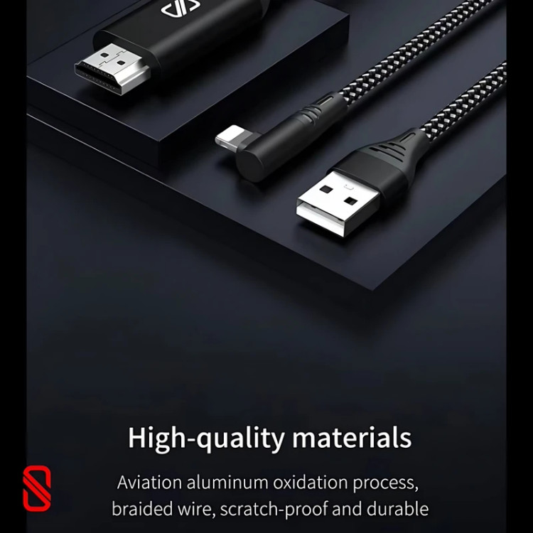 کابل تبدیل لایتنینگ به HDMI اسلیکتو مدل 202SHC-01 طول 2 متری