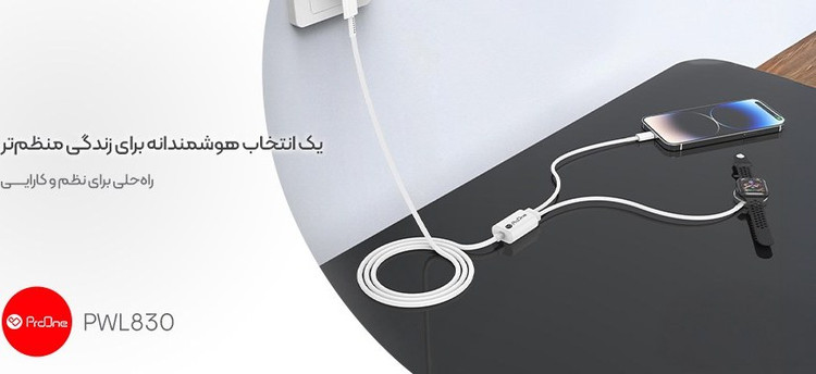 کابل شارژ پرووان مدل PWL835