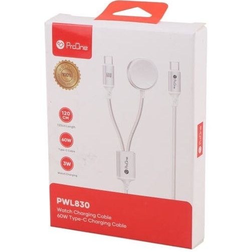 کابل شارژ Type-C به Type-C مغناطیسی ساعت هوشمند پرووان مدل ProOne PWL830 60W